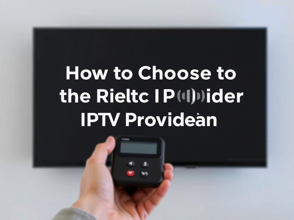     How to Choose the Right IPTV Provider for Your Needs. Factors to Consider When Choosing an IPTV Provider